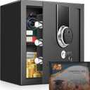 2.0 Cuft Biometric Safe Box, Fireproof Safe for Home with Digital Keypad and Spare Keys, Safety Box for Money, Documents, and other Valuables