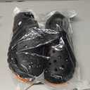 Women Men's Adult Non-Slip Clogs Garden Shoes Slip-on Outdoor Slippers (Black), 11-12 Women/10-11 Men