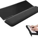 Computer Keyboard Wrist Rest Stand for Desktop, Keyboard Holder for Easy Typing with Wrist Pad for Office Desk, Home, School (Black)