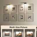 EZVALO Picture Light for Wall, 13'' Black Rechargeable 4800mAh Battery Lights Wireless with IR Remote, Magnetic LED Art Painting Light with 3 Color Temperatures, Display for Gallery, Living Room