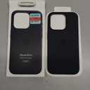 Apple iPhone 15 Pro Silicone Case with MagSafe: Lightweight Phone Case, Wireless Charging Compatible, Smooth Matte Finish; Black