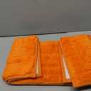 GRANNY SAYS Bathroom Rugs and Mats, 16" x 24" Non-Slip Bath Mat for Bathroom, Super Soft Absorbent Microfiber Bath Rug, Machine Washable and Dry, Small Orange Rug for Shower, Tub and Bath Floor