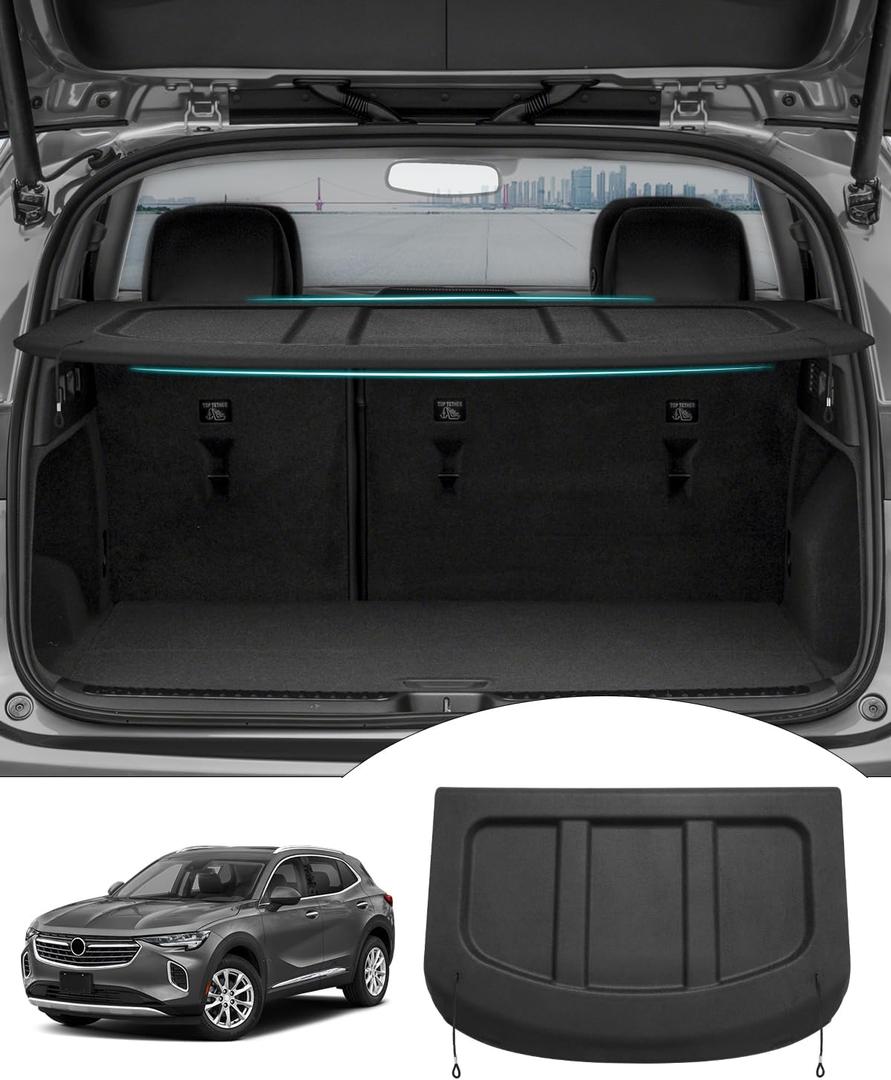 Powerty Cargo Cover for Buick Envision 2021-2025 Accessories Trunk Cover Retractable Trunk Shielding Shade Cargo Luggage Cover(Can Withstand The Load)