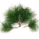 JK-GMTE Green Plants Pine Needles Artificial Pine Needles Branches Fake Pine Picks for Christmas Garland Wreath Decorations (3.9inch), 30 Pieces