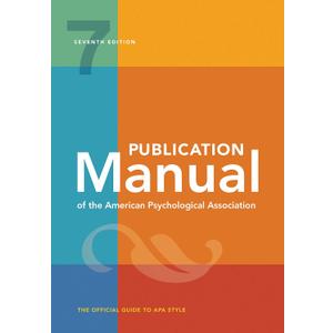 Publication Manual (OFFICIAL) 7th Edition of the American Psychological Association