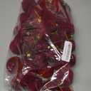 40 Pcs Burgundy Velvet Christmas Balls Flocked Christmas Tree Hanging Ornaments Neutral Shatterproof Plastic Velvet Ball for Xmas Tree Decor