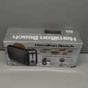 Hamilton Beach Extra Wide Long Slot 2 Slice Toaster, Browning Control With 7 Shades, Bagel Function, Cancel Button & Auto Shutoff, Modern Slim Design Fits Any Space, Black (22989)