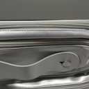 Travel Makeup Bag Women's Large Capacity Cosmetic Portable Organizer Large Opening Waterproof Storage Toiletry Bags Vertical Free-Standing Brush Holder for Easy Access Silver