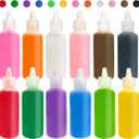 Panxxsen 12 PCS Art Sand,1.25oz Bottles DIY Arts and Crafts Kit,Scenic Sands for Arts & Crafts,Terrarium Sands Play DIY Drawing Sandbox Wedding Sand for Decorations and Crafty Collection Sand Bottles