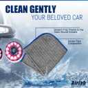 Airlab Microfiber Towels for Cars Wash Drying Auto Detailing, Highly Absorbent, Lint-Free, Streak-Free, All-Purpose Cleaning Cloths for Household, 16" x 16", Pack of 8, Grey