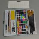 ARTISTRO 50 Watercolor Paint Set - Portable Paint Kit - Perfect for Gifting to Adults, Teens, Tweens, & Kids - Art and Craft Supplies Kit