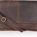 Oak Leathers Messenger Bag (Large, Wood)