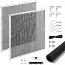 2-Set DIY Window Screen Frame Kit, Cut-to-Fit Up to 48 x 48 in