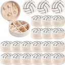 24-Pack Volleyball Travel Jewelry Case Round Volleyball Stuff Portable Jewelry Organizer Storage Case for Team Athletes & Sports Enthusiasts Christmas Events & Milestones