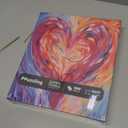 Colorful Heart Puzzles for Adults 1000 Pieces, Rainbow Gradient Love Jigsaw Puzzle, Impossible Valentines Art Painting Challenging Puzzles as Home Decor