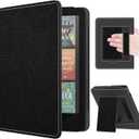 MoKo Case for 7"/6.8" Kindle Paperwhite(12th/11th Gen-2024/2021) and Kindle Colorsoft Signature Edition, Slim PU Shell Cover Case with Auto-Wake/Sleep for Kindle Paperwhite 2024, Mottled Black