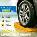 3-Step Rv Levelling Ramps Heavy-Duty Anti-Skid Camper Leveling Blocks 2Pack Trailer ramps for Height Adjustable