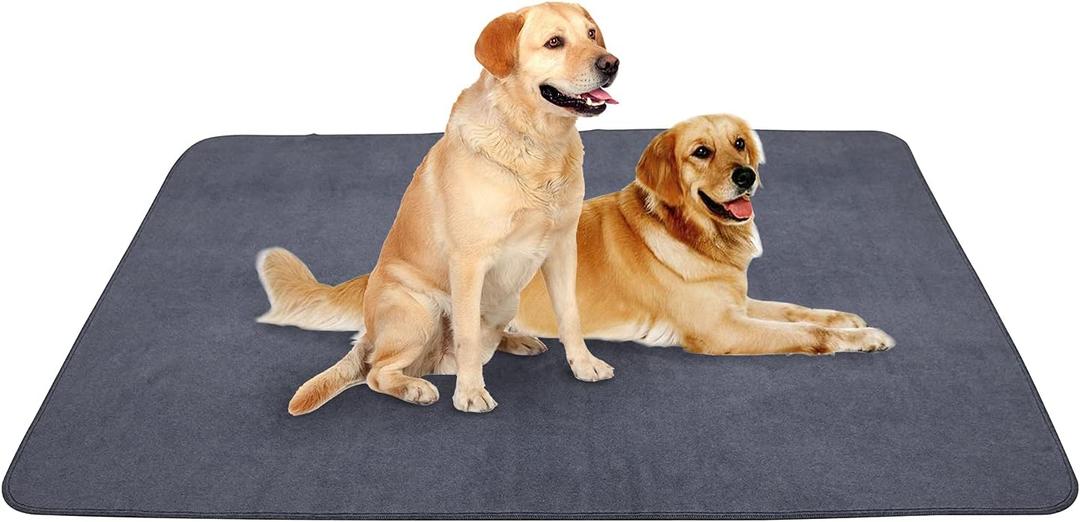Peepeego 2PCS Dog Training Pads 72" x 72", Reusable, Waterproof , Non Slip - Premium Whelping Pad Washable for Puppy Playpen, Crate