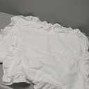 AmHoo Pack of 2 Throw Pillow Covers 100% Cotton Pre Washed Ruffle Decorative Pillowcase Cushion for Couch Sofa Bedroom 18 x 18-Inch Cream White