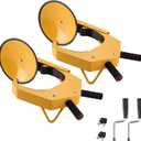 ATPEAM Wheel Lock Clamp, Anti-Theft, Heavy Duty, Adjustable, Tire Lock, 2 Pack, Black, Yellow