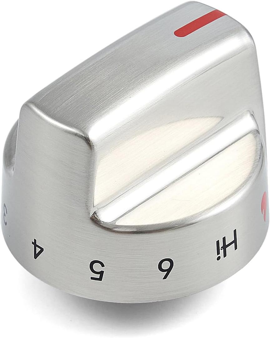 Allstare Stainless Steel 5304509064 Stove knobs Replacement for Frigidaire Stove Parts Oven Knobs 5304509929 FGGF3036TFA Gas Range Parts Cooktop Control Knobs 1 Pcs