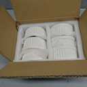 LE TAUCI Ramekins 4 OZ Oven Safe, Creme Brulee Ramekins, Pudding Custard Cups Souffle Ramiken, Dipping Sauce Dishes, Ceramic Ramekin Bowls Set of 6, White