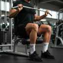 Gym Socks Men, Workout Socks Men, 5 Pairs Mens 9-12 Size, Cushioned Performance Athletic Thick Ankle/Quarter Length (White)