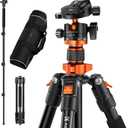 K&F Concept 62 inch DSLR Camera Tripod,Lightweight and Compact Aluminum Detachable Monopod Tripod with 360 Panorama Ball Head Quick Release Plate for Travel and Work K254A1+BH-28L (SA254M1)