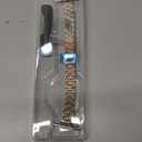 MioHHR Slim Metal Band Compatible with Apple Watch Band 42mm(Series 10) 41mm 40mm 38mm,Dressy Stainless Steel Chain Strap for Women iWatch Bands Series 9 8 7 6 5 4 3 2 1 SE,Silver/Gold (42mm(Series 10) 41mm 40mm 38mm, Silver/Gold)