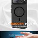 for Google Pixel 10 Case,Compatible with MagSafe Shockproof Slim Translucent Matte Anti-SlipMilitary Drop Protection for Men Women (Black)