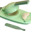 2 In 1 Dumpling Maker Press Kitchen Empanada Maker Press Mold Manual Pastry Dumpling Wrapper Machine for Chinese Food, Empanada, Ravioli, Pierogi, Hand Pie (Green)