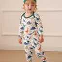 Newborn Baby Boy Clothes Infant Boys Outfits Romper 2-Pack Cute Baby Boy Pants Set Hat 0 3 6 9 12 18 Months (Green)