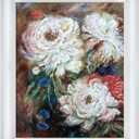 Flowers with Moderne Blanc Frame, 10.75" x 12.75"