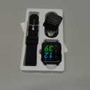 Smart Watch for Men Women Compatible with iPhone Samsung Android Phone 1.83 inch Full Touch Screen IP68 Waterproof Bluetooh Fitness Tracker Heart Rate/Sleep Monitor, Black