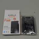 GAZELLE High-Speed 1TB Ultra Slim Portable External Hard Drive - 2-in-1 Type C & USB 3.0, Compatible with PC, Mac, Laptop, PS4, Xbox, iPad, Tablet, Mobile (Black)