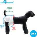 Paw Inspired 32ct Disposable Dog Diapers | Female Dog Diapers Ultra Protection | Diapers for Dogs in Heat, Excitable Urination, or Incontinence (Medium Plus)