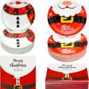 180Pcs Christmas Party Supplies Paper Plates and Napkins Serve 60 Disposable Tableware Set for Birthday Party Decorations Game Day Family School Holiday Sports Events