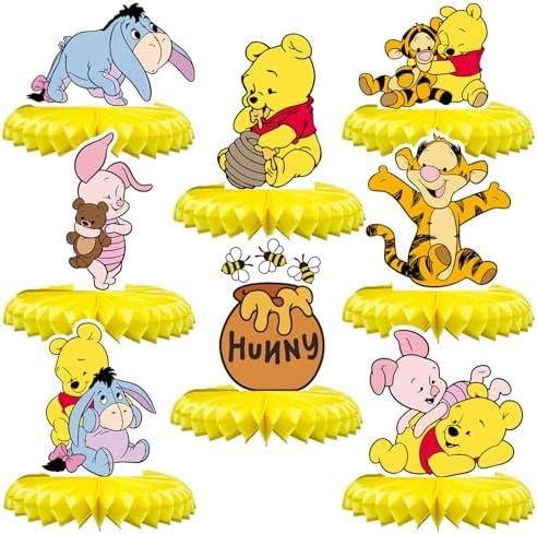 Honeycomb Centerpieces 3D Table Decorations Table Deco Birthday Party Supplies Party Decoration (8PCS)