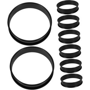 8pcs English Muffin Mold Baking Stainless Steel Mousse Ring Multi-function Mousse Reusable Baking Tool Easy to Maintain