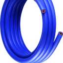 10FT ID 5/8" (16mm) Heater Hose Coolant Radiator Straight Temperature Reinforced Silicone Tubing Rupture Pressure 232 Psi With 5 Clamps 4MM Thick for Vehicle Cooling Systems (Blue)