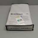 INOVADAY 100% Blackout Curtains for Bedroom, Black Out Curtains 96 Inch Long, Clip Rings Linen Blackout Drapes, Thermal Insulated Room Darkening for Living Room, 2 Panels - Beige,W50xL96