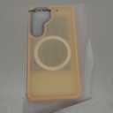 Oterkin Magnetic for Samsung Galaxy S25 Case Matte [Compatible with MagSafe][Frosted Translucent][Military Grade Protection][Silky Touch Shockproof Slim] Anti-Scratch S25 Phone Case (Brass)