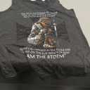 I Am The Storm Faith Verse Christian Cross Religious Graphic Tank Top, L