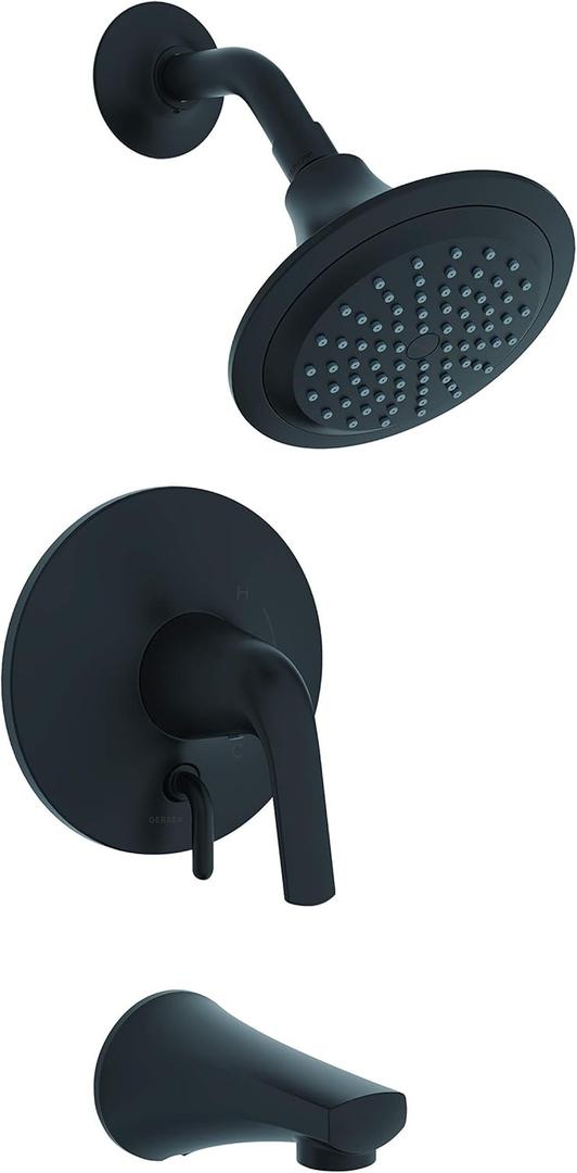 Gerber Plumbing Lemora Tub and Shower Trim Kit with Diverter Valve and Treysta Cartridge