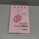 LitBear Travel Makeup Mirror with Lights, Rechargeable Double-Sided 10X/1X Magnifying Mirror, Portable Lighted Beauty Mirror, 3 Color Lighting, Dimmable Touch Screen, Tabletop Handhold Hanging (White) (Rose Gold)