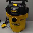 DEWALT 6 Gallon STEALTHSONIC Shop Vacuum Wet and Dry DXV06PL-QT, Ultra Quiet 4 Peak HP Wet Dry Vac for Jobsite & Workshop