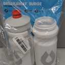 HydraPak Breakaway Surge Lightweight Bike Water Bottle 2-Pack (20oz, 25oz, 30oz) - High Flow, Cycling & Sports Squeeze Bottle (White)