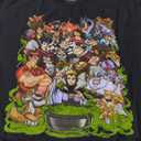 Disney Villains Group Collage Gaston Ursula Maleficent Hades Scar Hook Mens T-Shirt (X-Large, Short Sleeve Black)