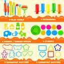 JOYIN 44 Clay Tools Set for Kids, Clay Accessories with Various Plastic Molds, Rolling Pins, Cutters, Gift for Boys Girls