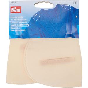 Prym PRYM_993811-1 Shoulder Pads Set-in with Hook and Loop Fastening Flesh S, Beige